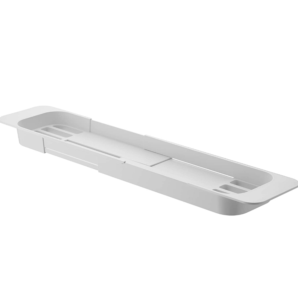 Yamazaki Home Tower Expandable Bathtub Caddy –white